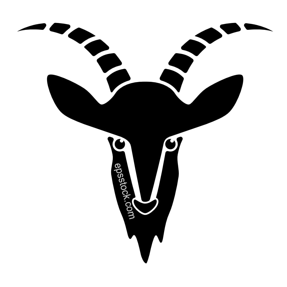 goat face front view