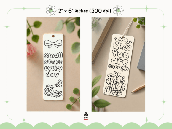 Printable book lover bookmarks with uplifting quotes  Relaxing coloring bookmarks for stress relief and mindfulness  Set of 10 inspirational quote printable coloring bookmarks