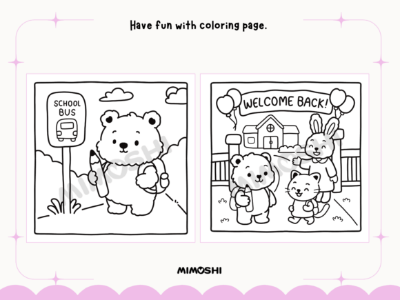 Tracing practice back to school coloring sheet  Welcome back to school classroom coloring printable