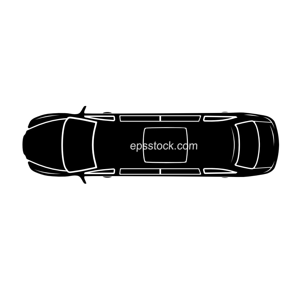 Black luxurious limousine