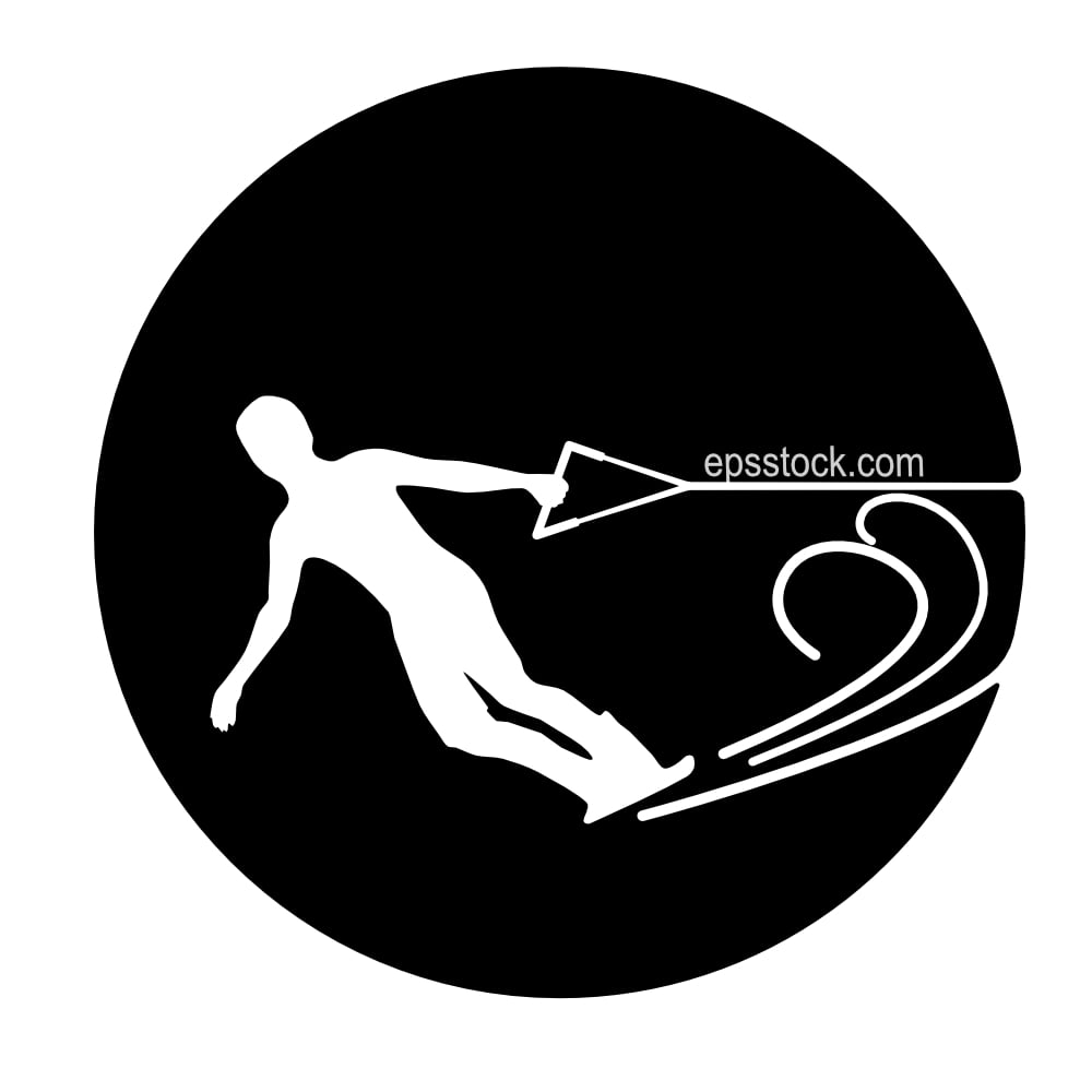 Wakeboarding emblem