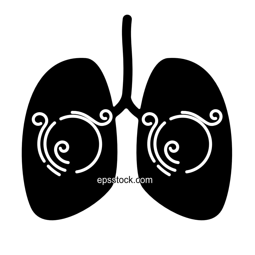 Air circulation in the lungs