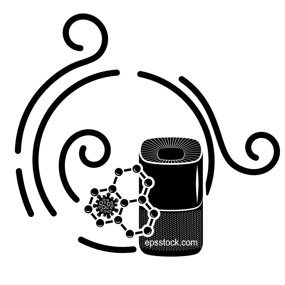 Air cleaning process in Home with Air Purifiers