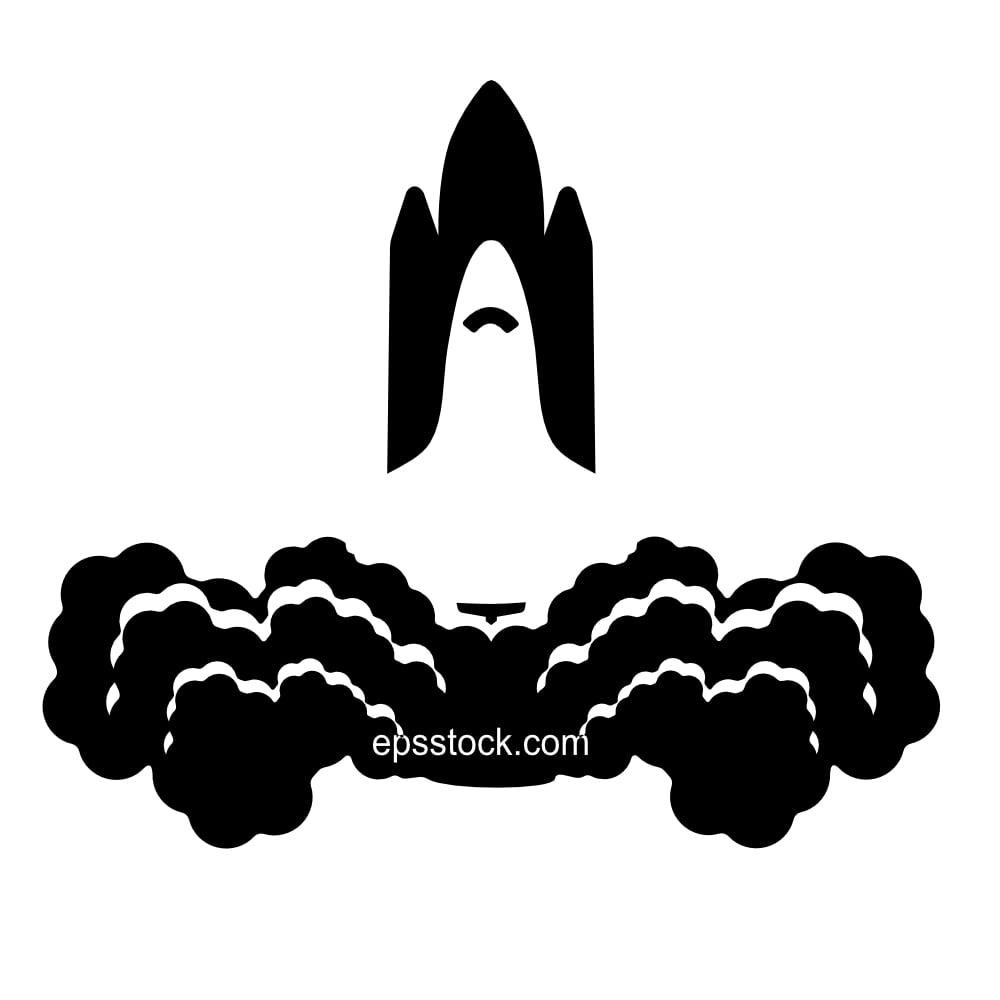 shuttle launches into space