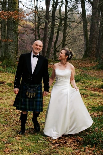 Author Cat Darling with husband, Mr Darling