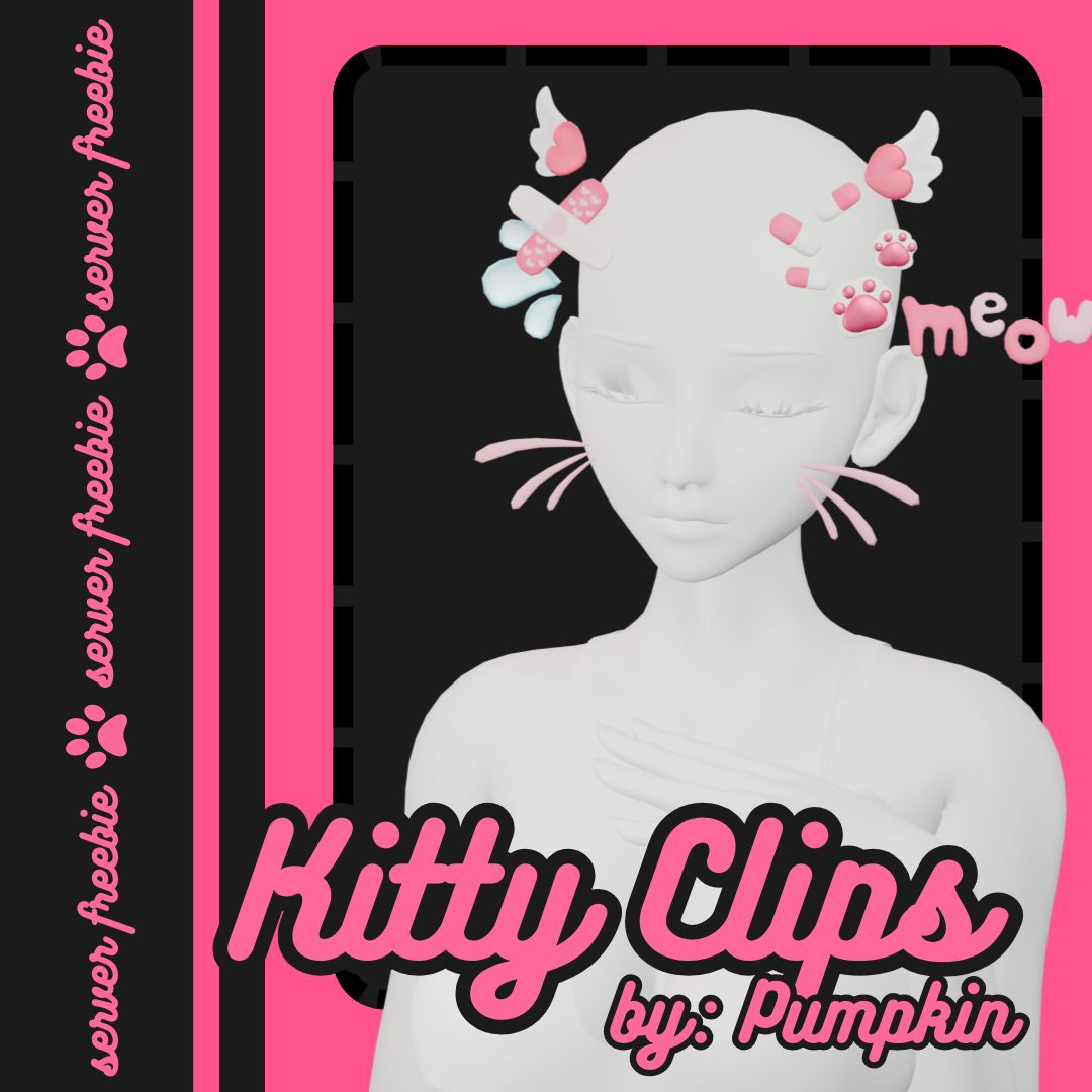 ☰˖⁺‧Kitty ♡ Clips‧⁺{Server Freebie}˖☰