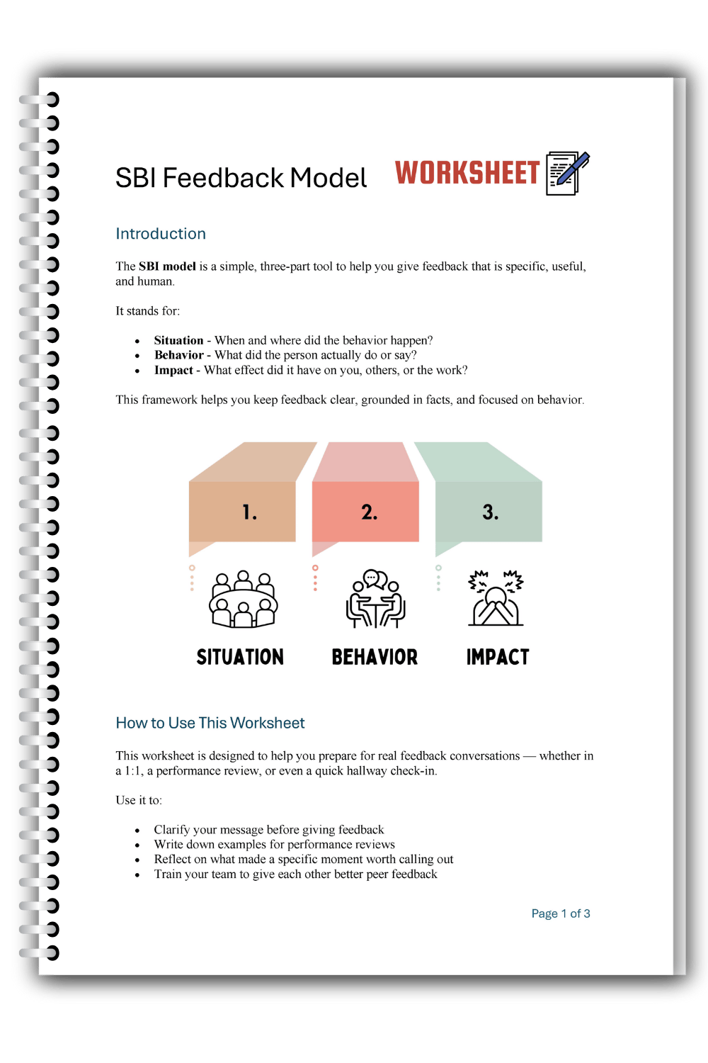 Worksheet Sbi Feedback Model