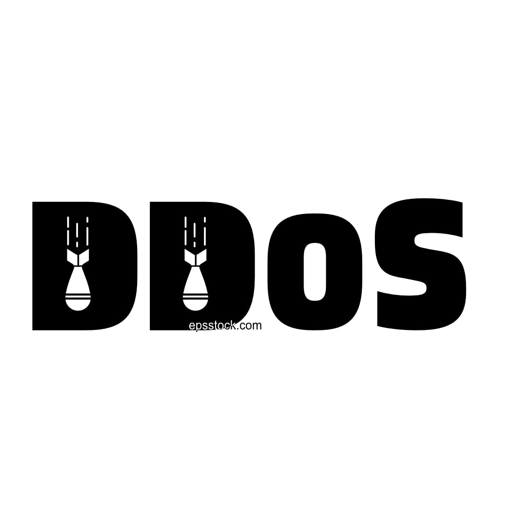 Ddos Attack lettering