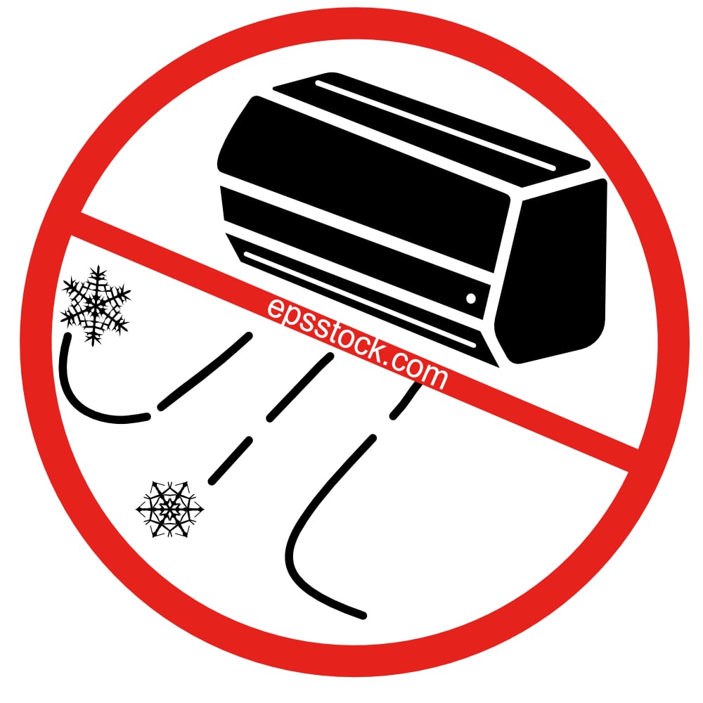 Forbidden Sign Air Conditioner