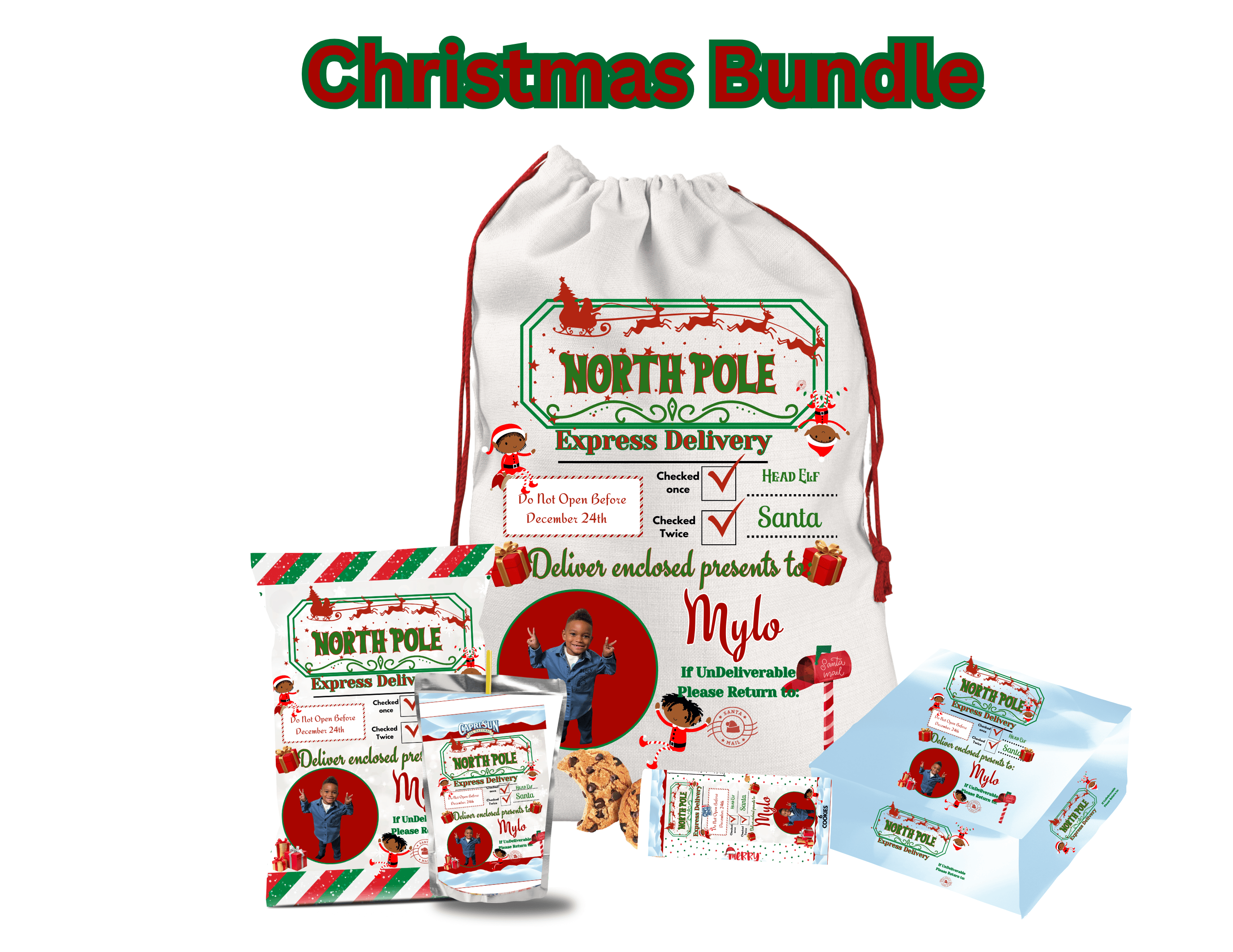 North Pole Express Christmas Party Favor Templates with PLR - Payhip
