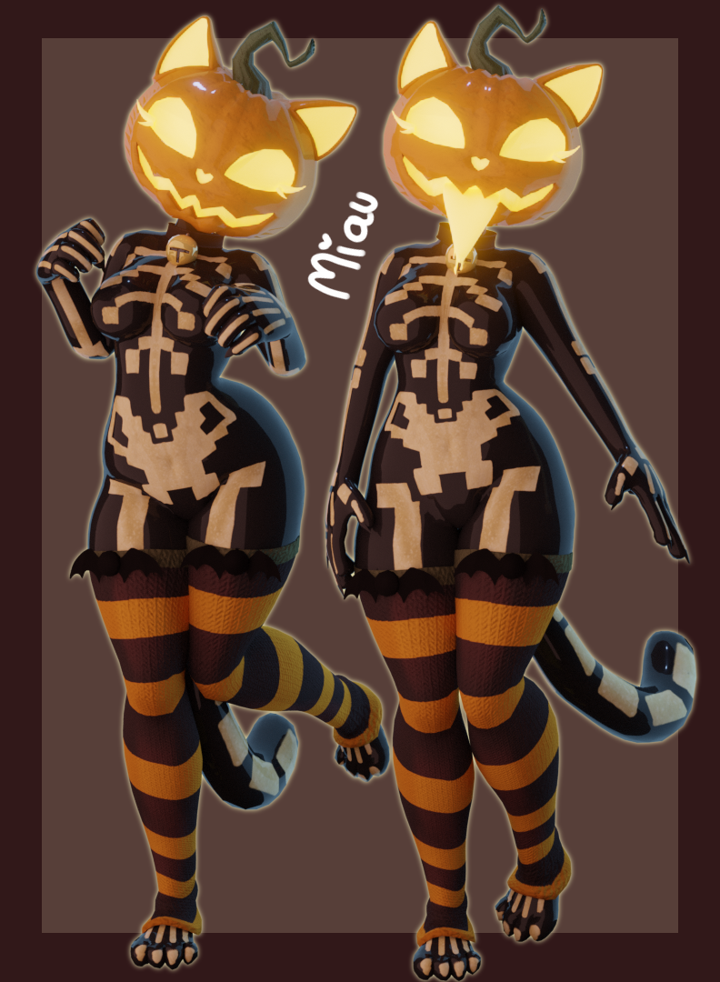 PUMPKIN CAT AVATAR (PC/QUEST