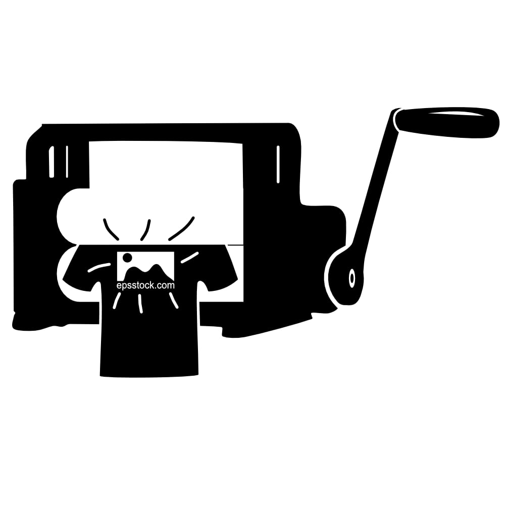 T-shirt printing under pressure