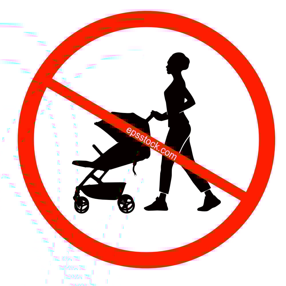 Do not use prams sign