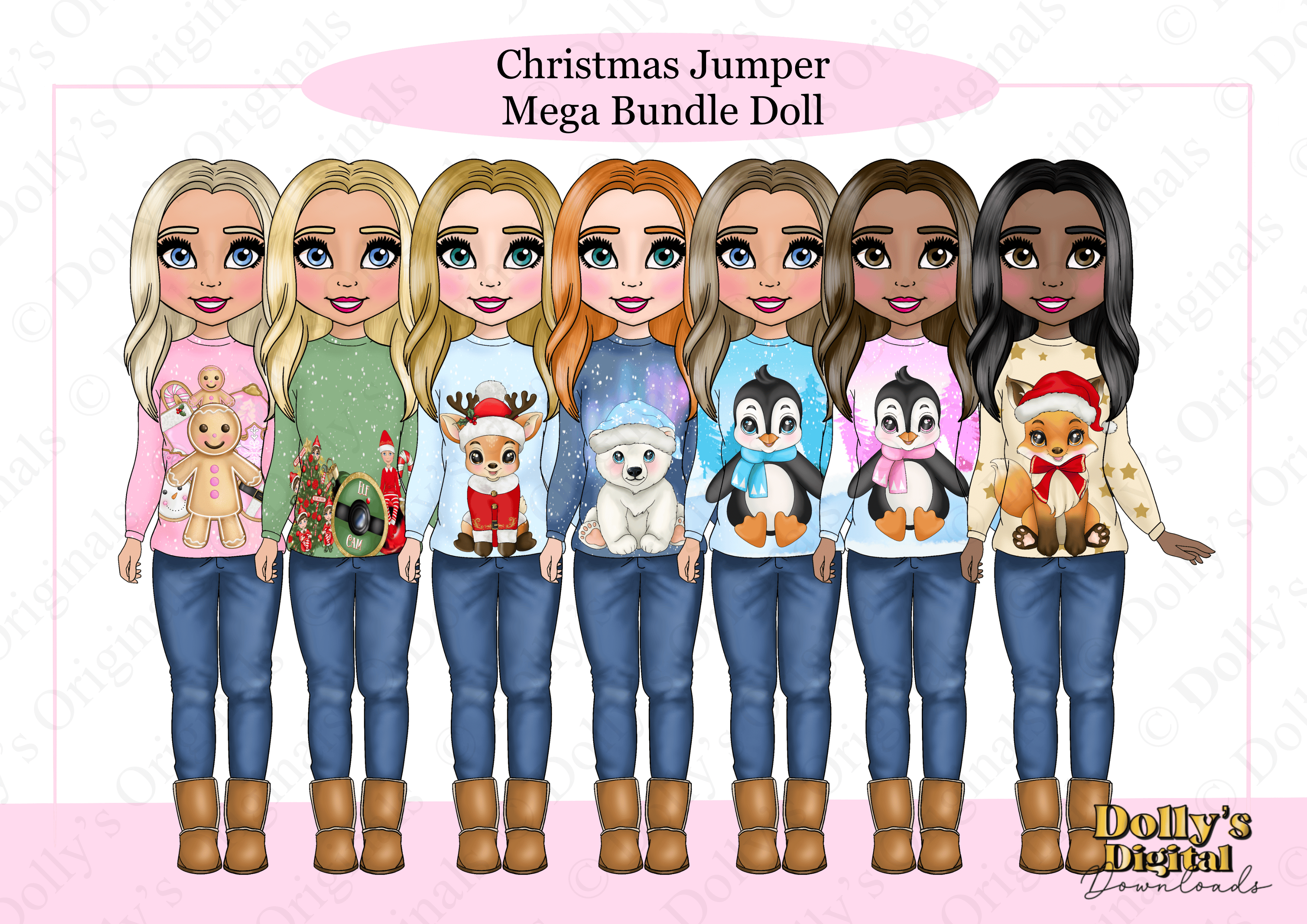 Christmas Jumper Mega Bundle Doll - Payhip