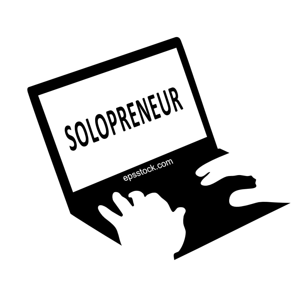 solopreneur emblem