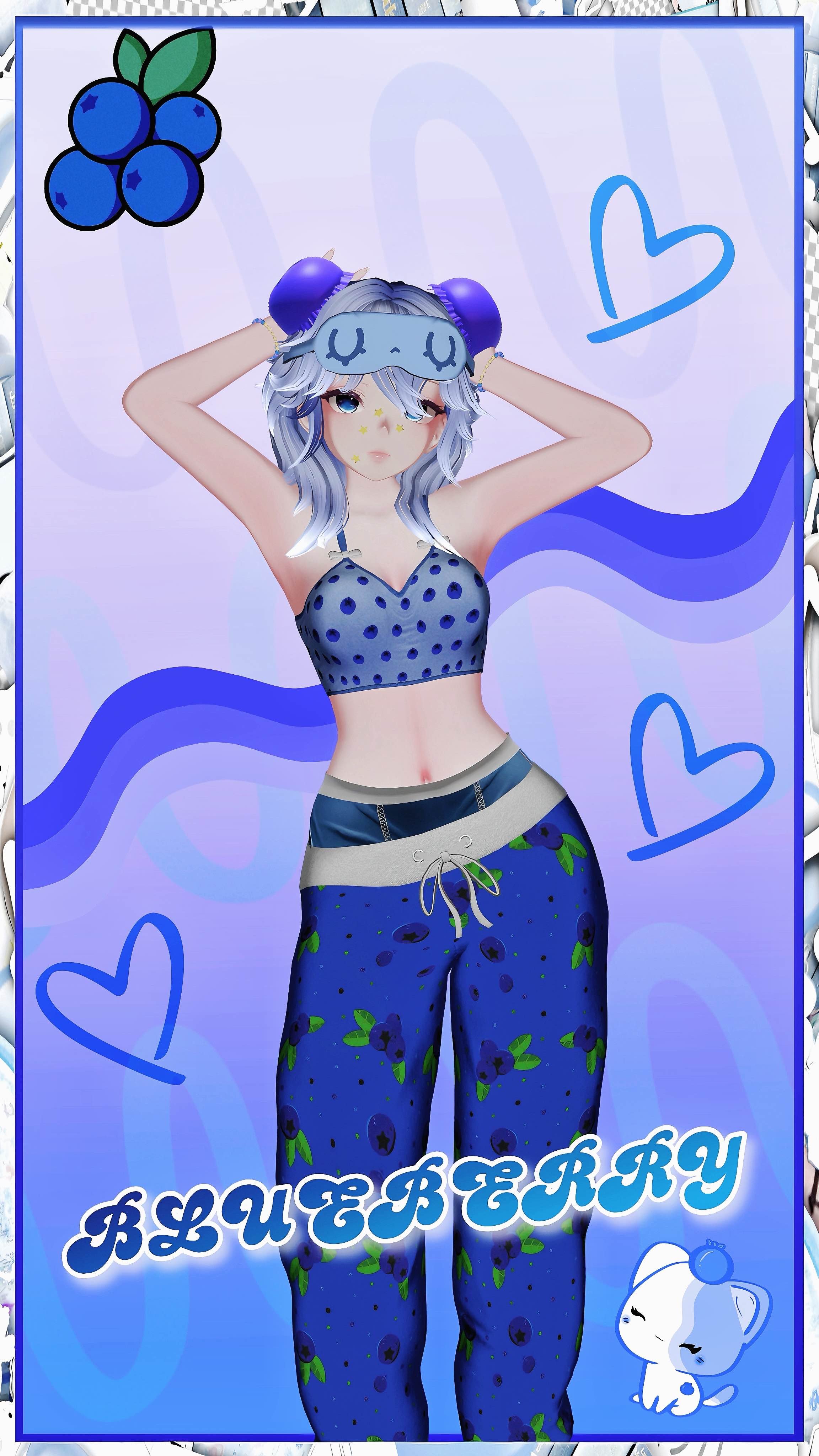 Sleepy Blueberry [Collab! / SFW / PC only / GoGo] - Payhip