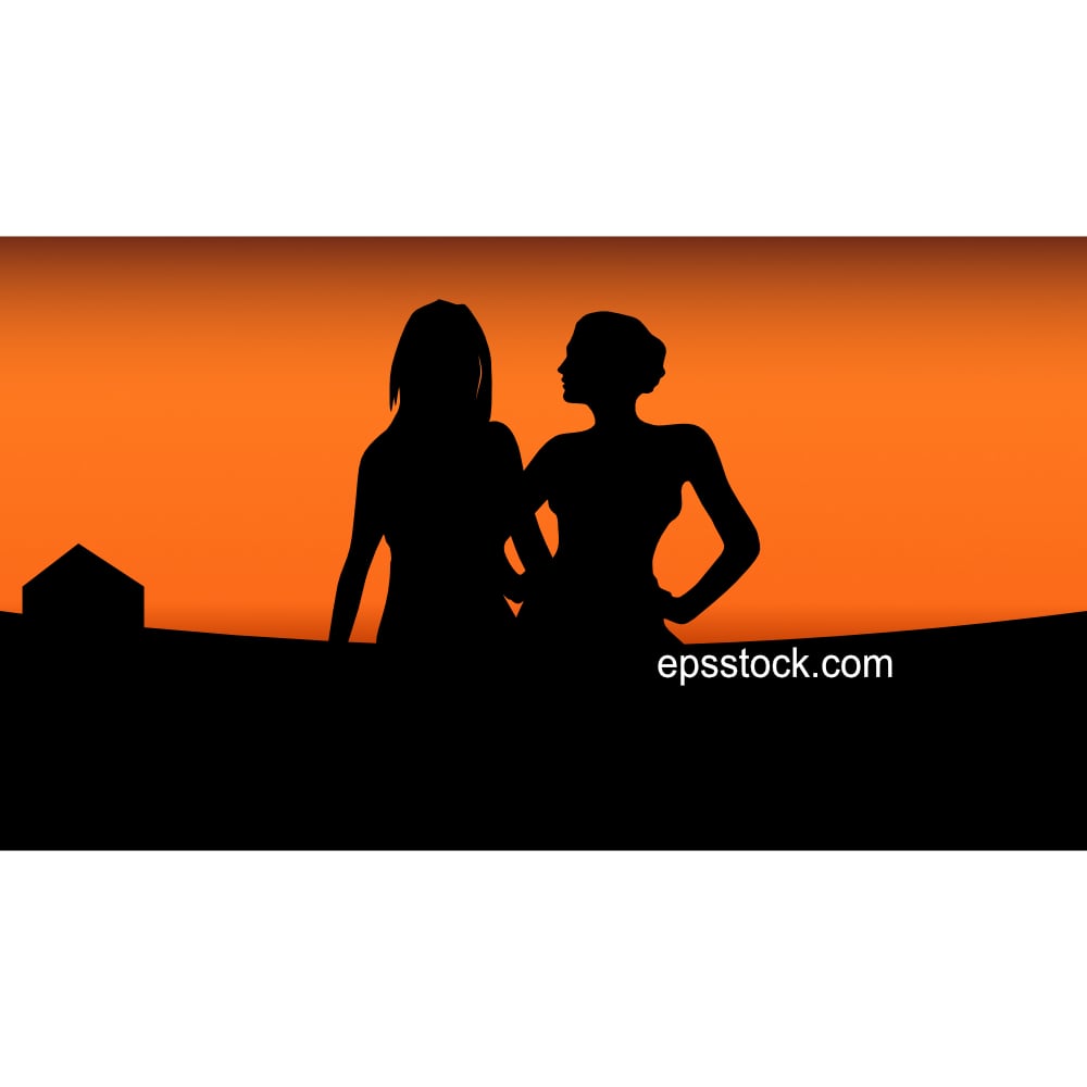 two girlfriends talking