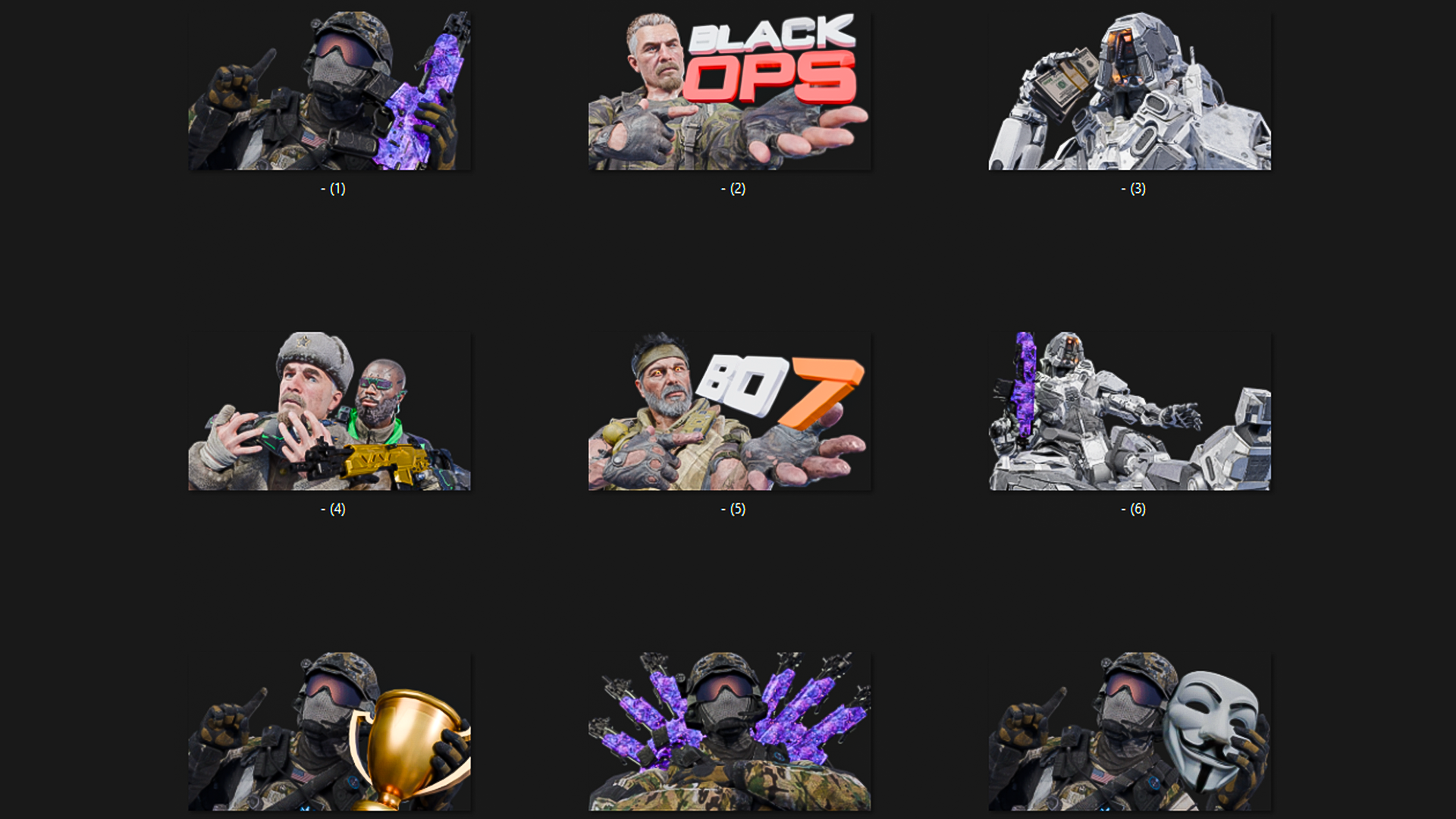 COD | Mini Render Pack #53 (BO7 Operators) - Payhip