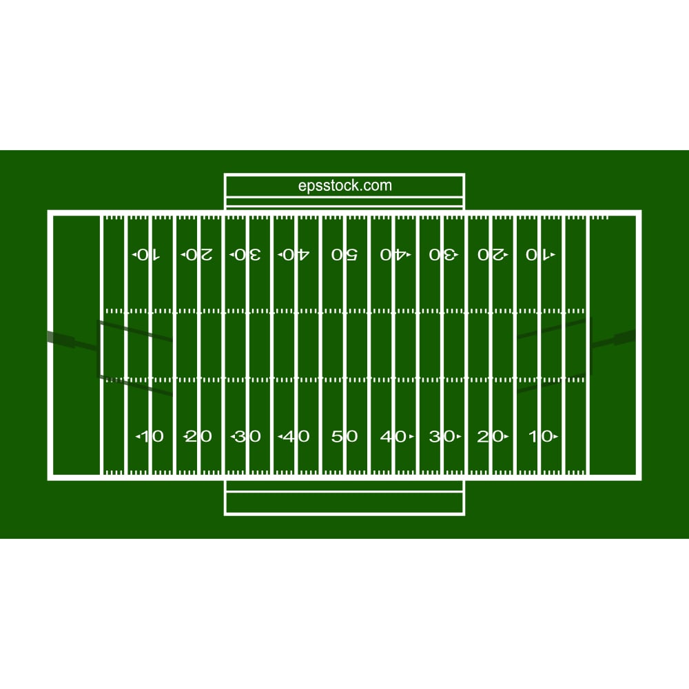 American Football Field top view