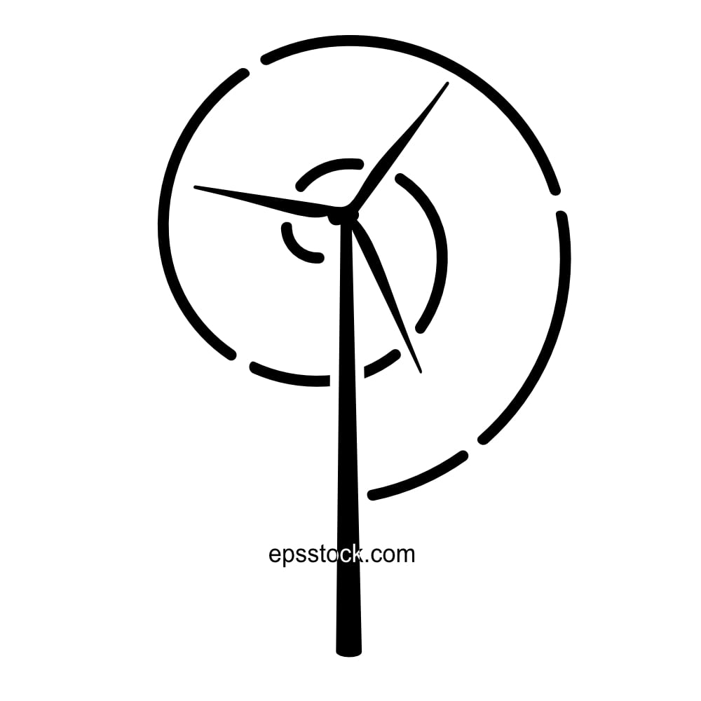 Wind Turbine Logo