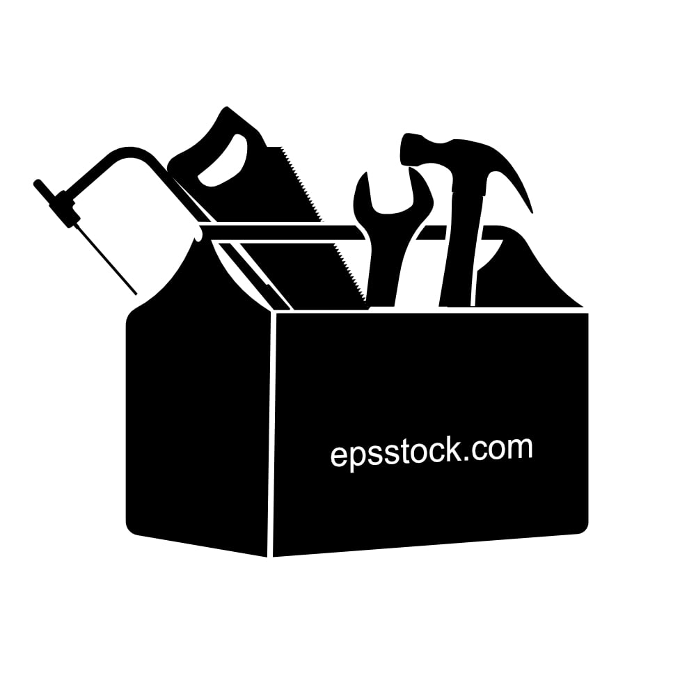 Toolbox, carpentry and screwdriver