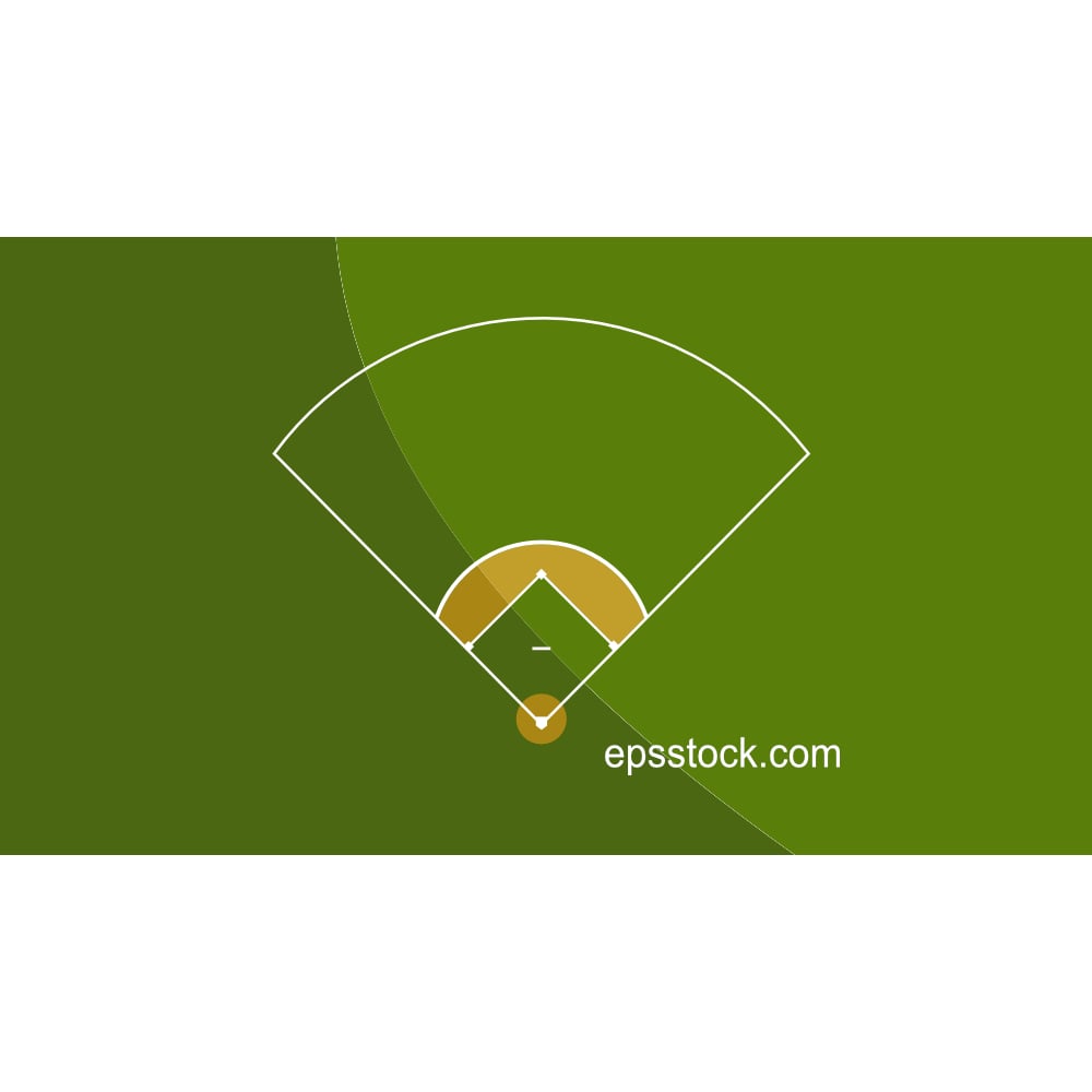 Baseball court top view