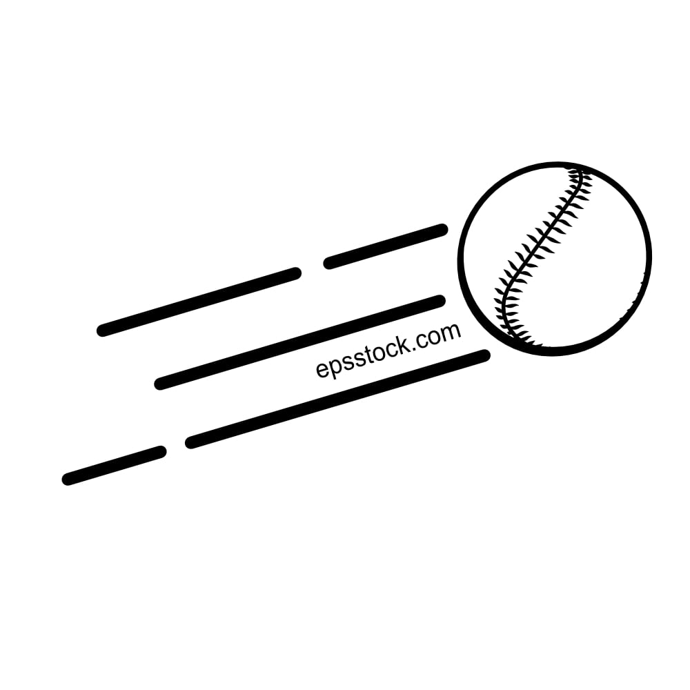 baseball ball flying