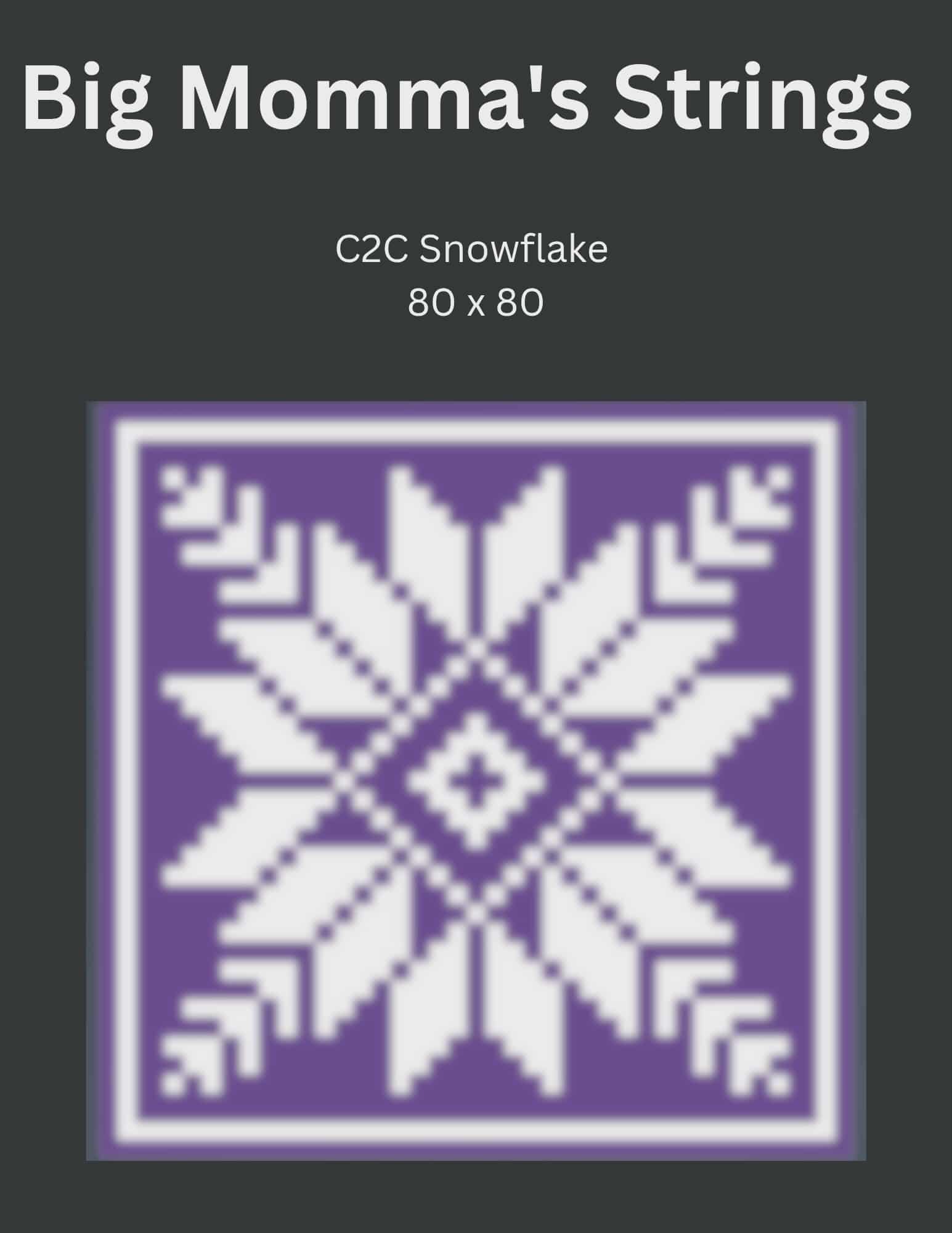 C2C Snowflake Blanket - Payhip