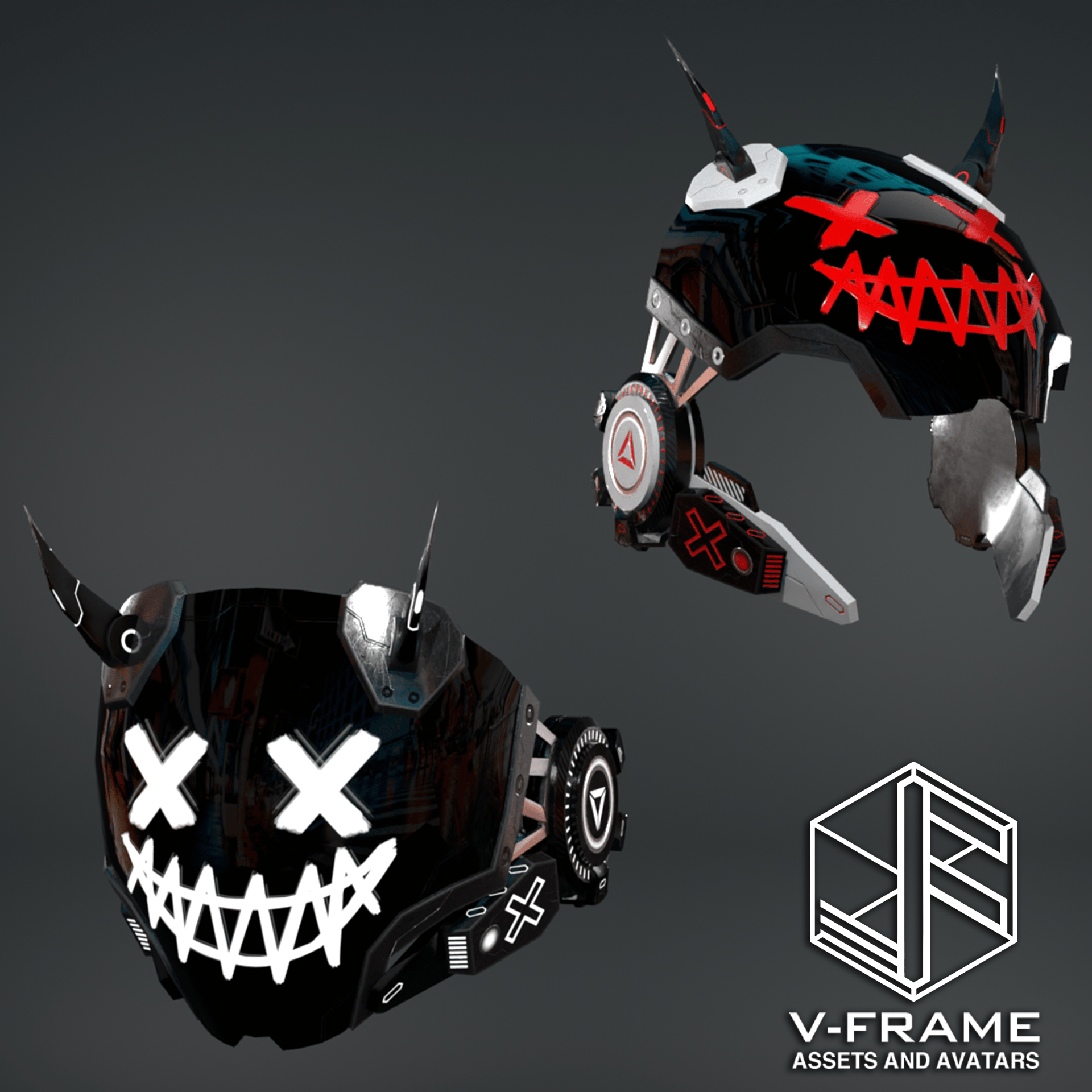 Daredevil Face Mask | VF [VRCFURY] - Payhip
