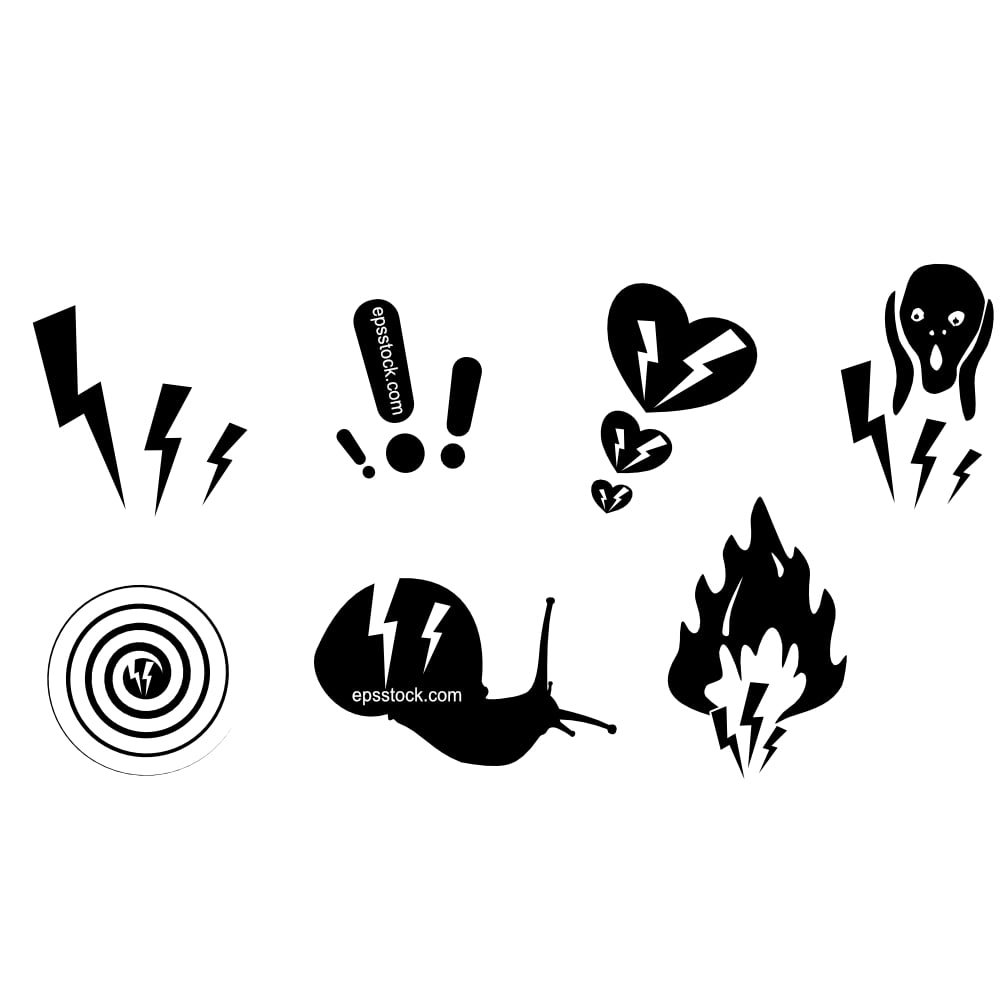 pain symbols collection