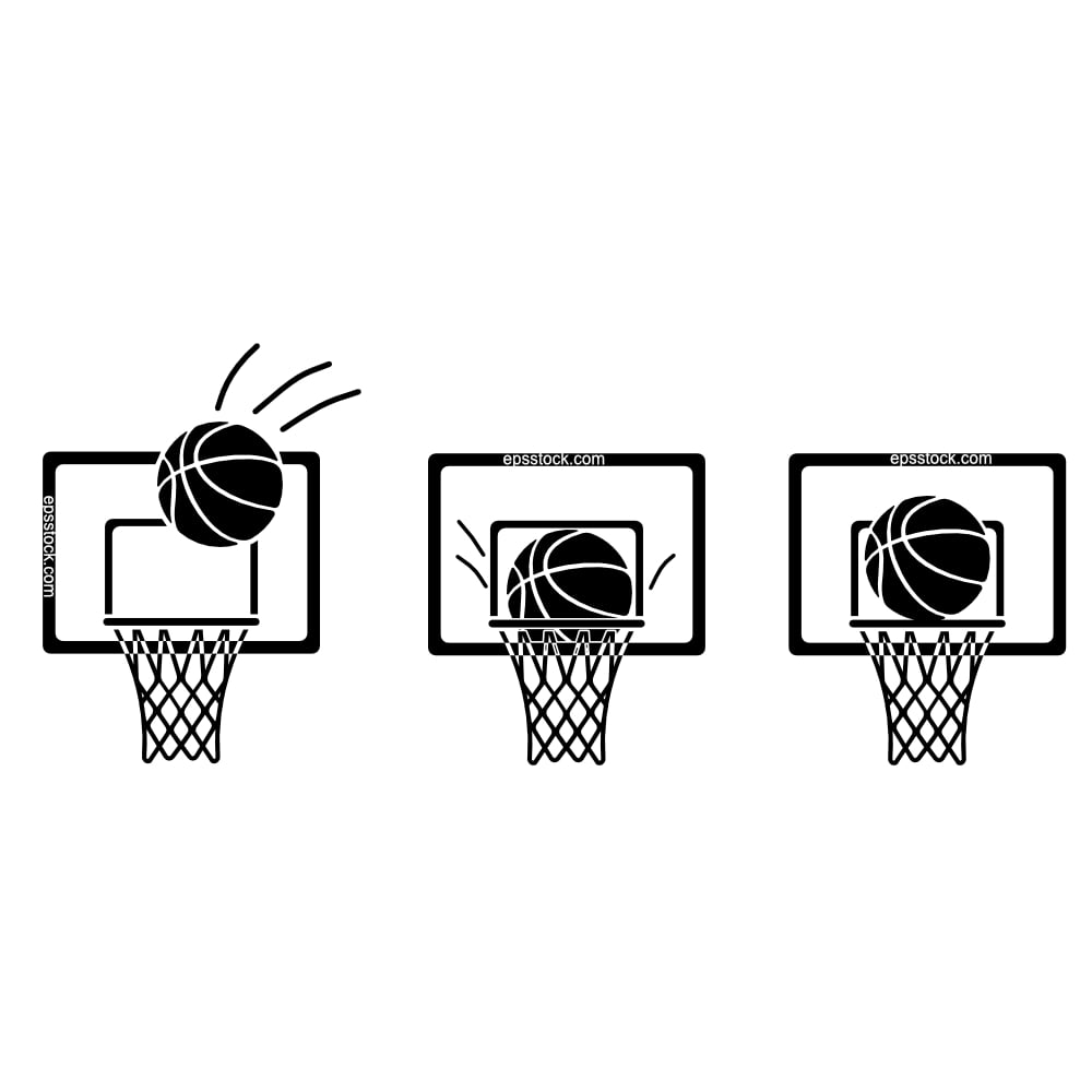 basketball hoop or basketball net and board