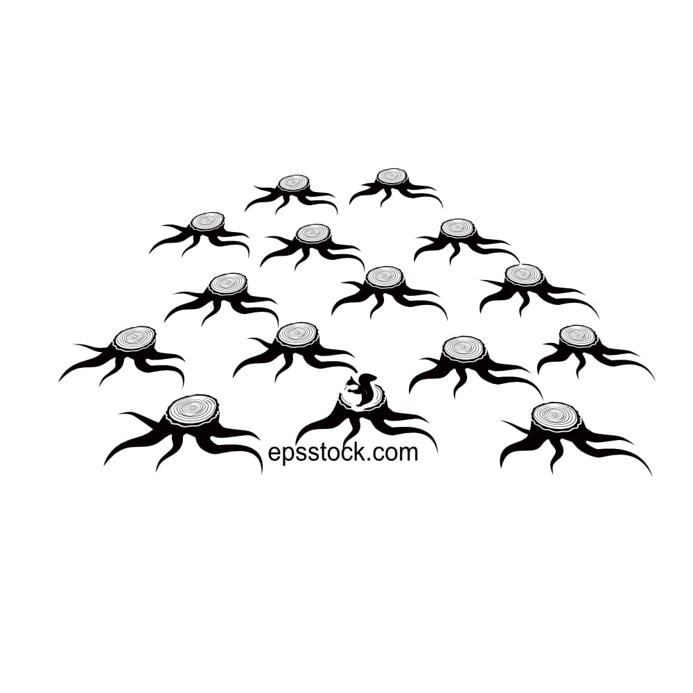 deforestation emblem