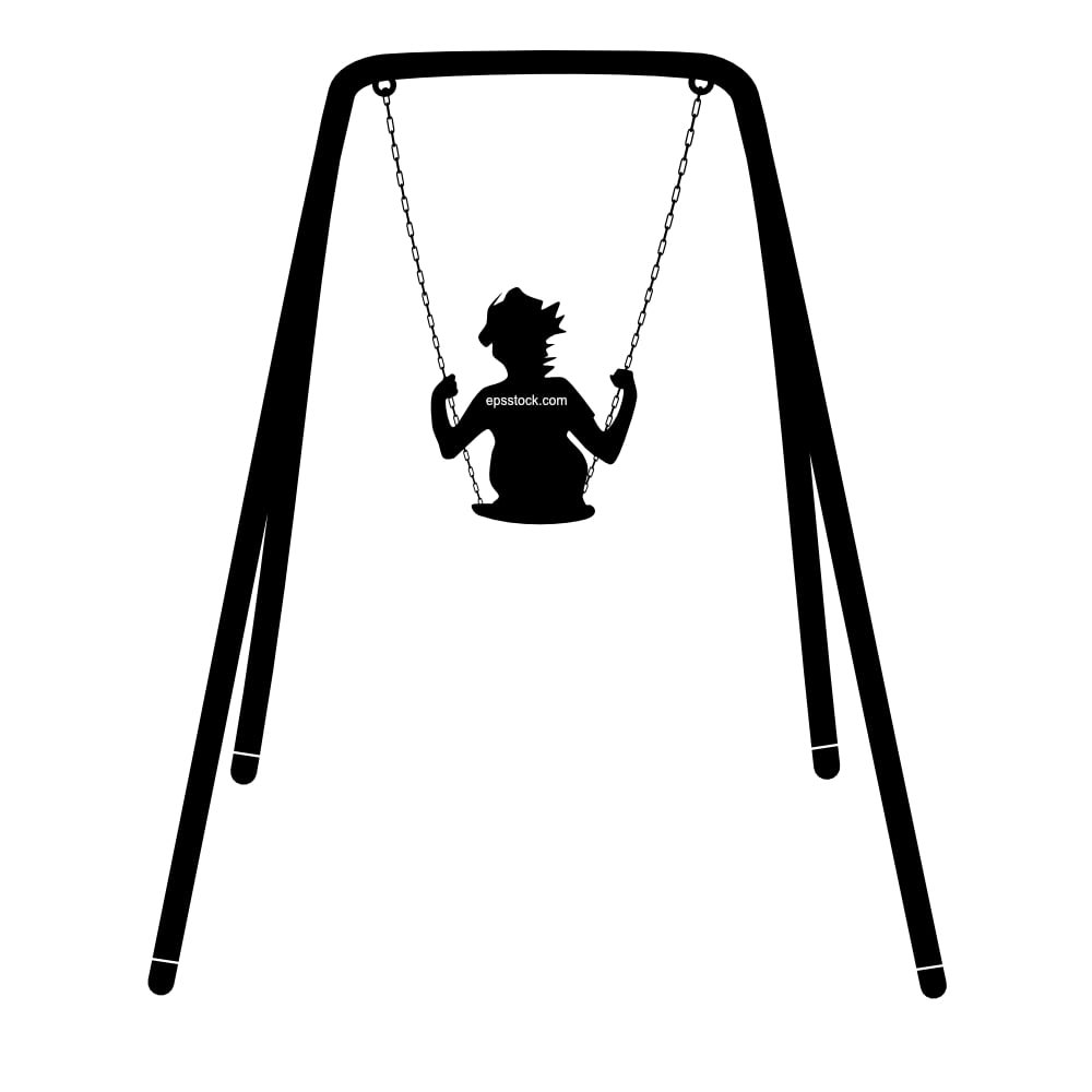 girl swing on swing