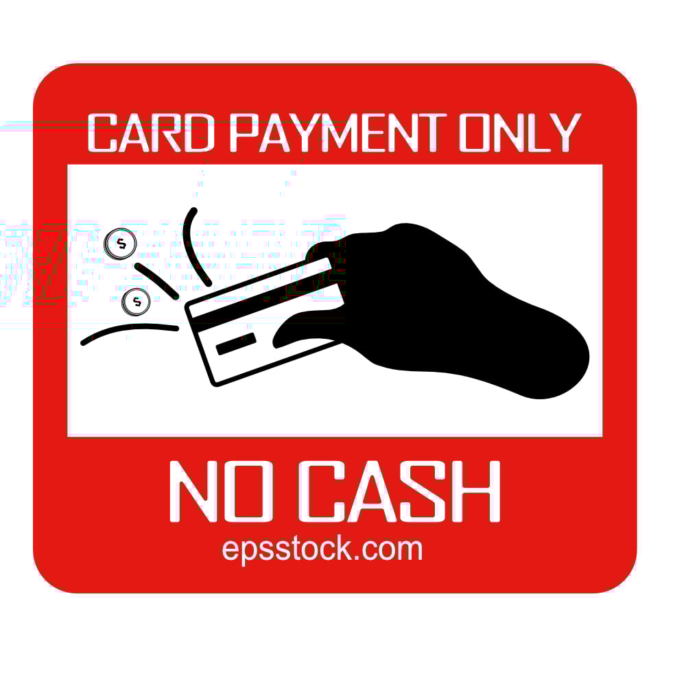 card payment only, no cash