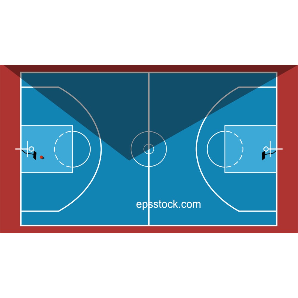 Basketball Court Top View