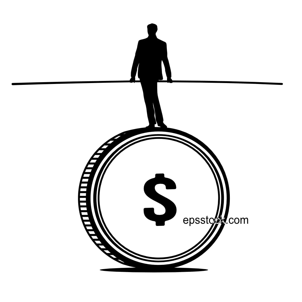 businessman acrobatic activity