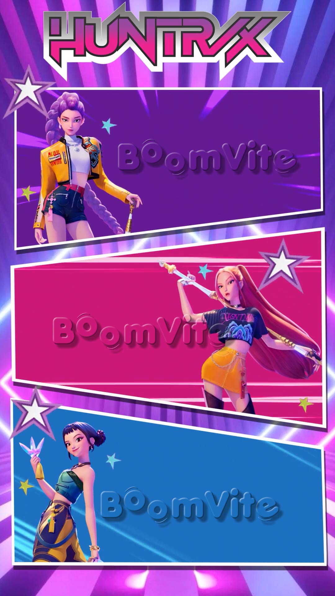 Kpop Demon Hunters video invitation templates