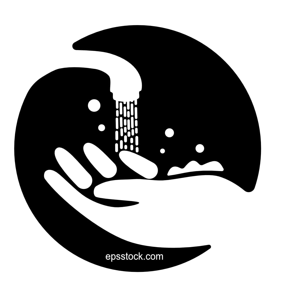 washing hands sign