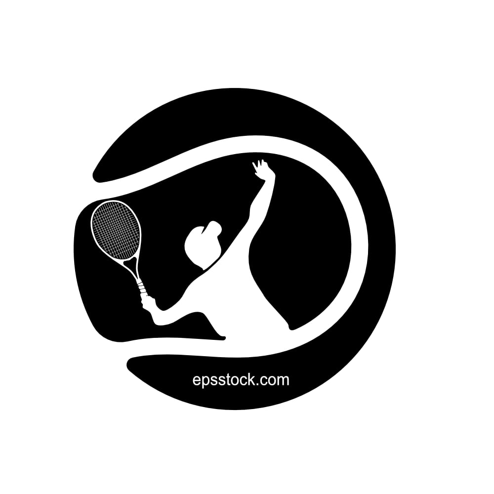 tennis player logo