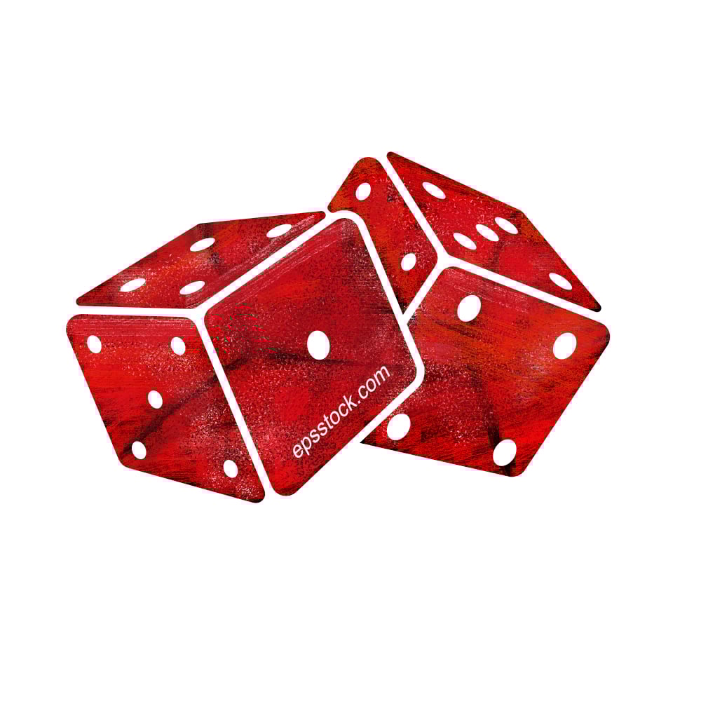 Red Casino dice