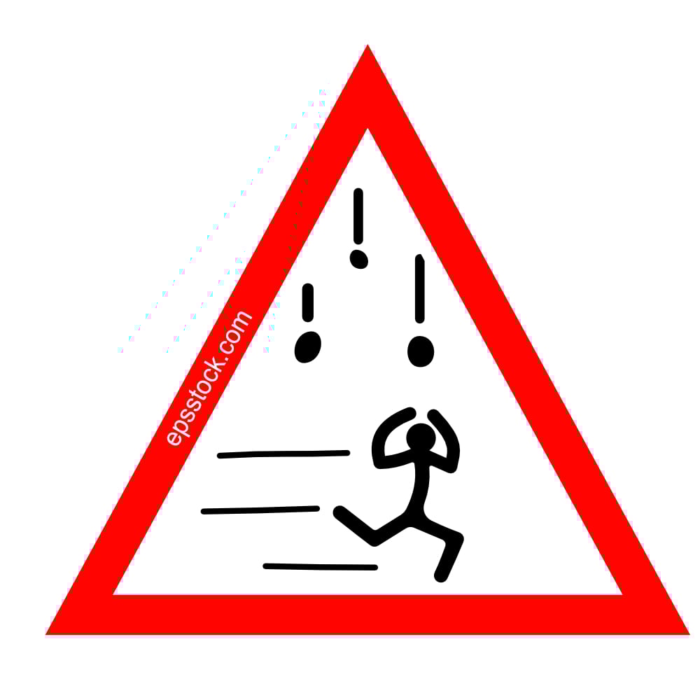 Falling objects warning