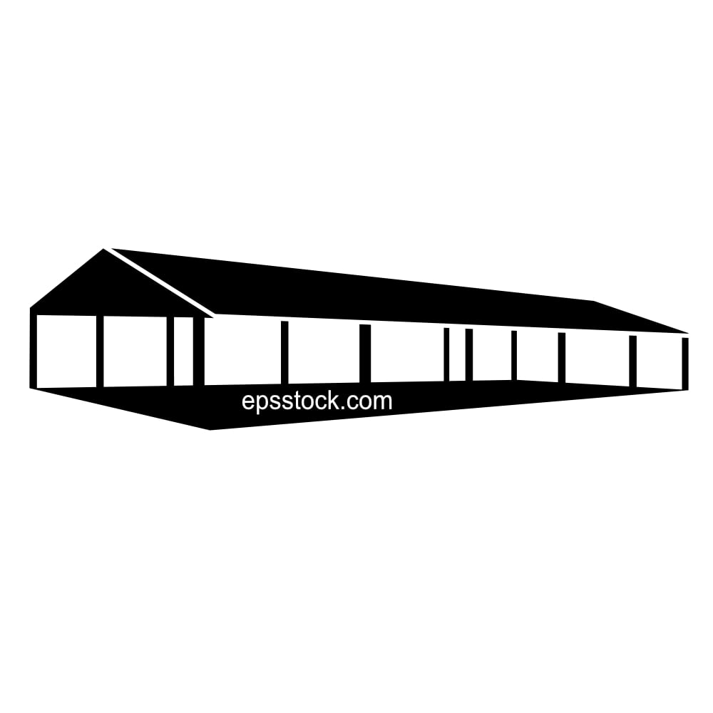 Long tent for wedding