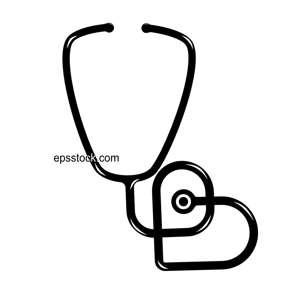 stethoscope heart shape