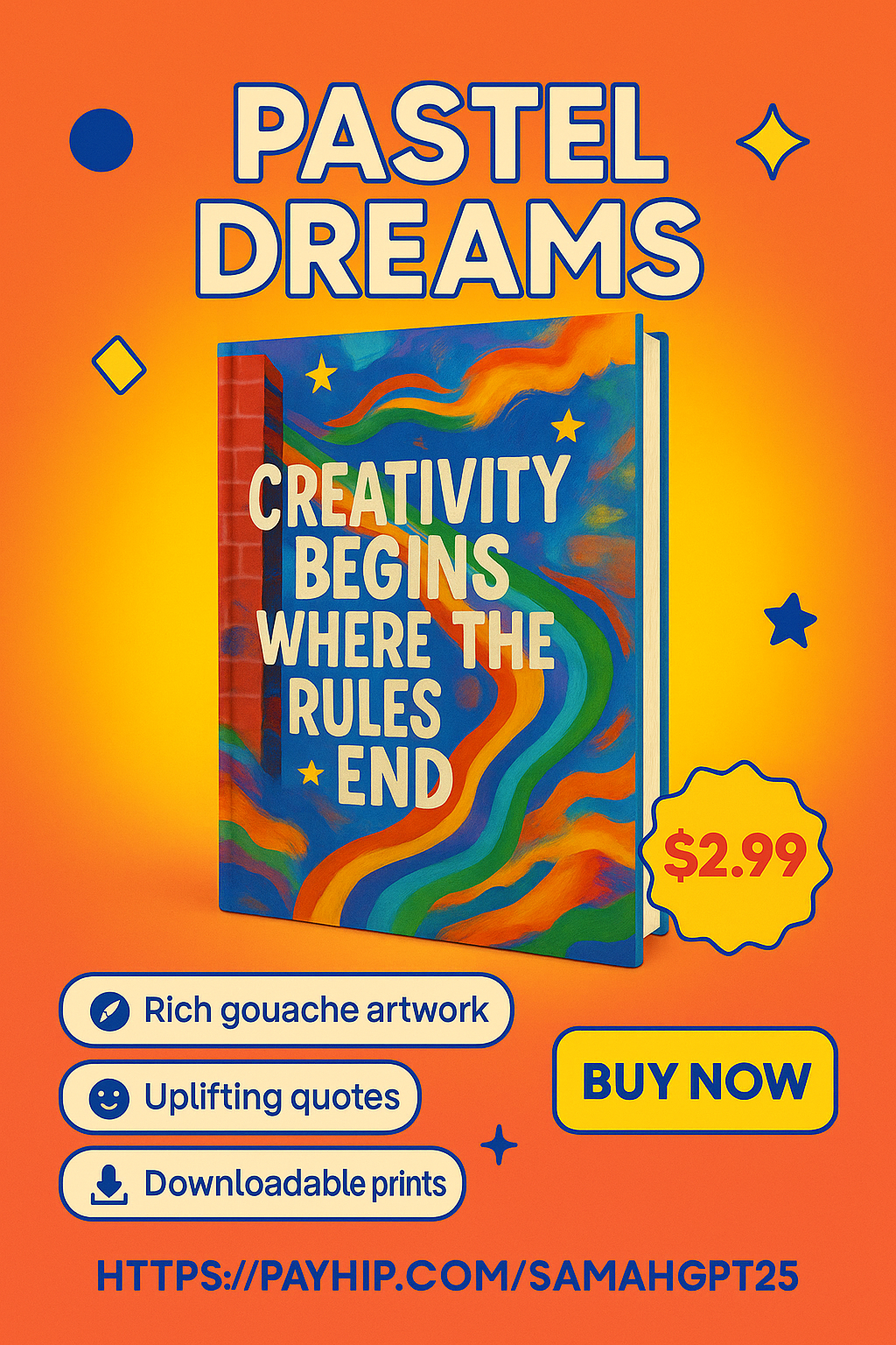 Pastel Dreams: 10 Hand-Painted Inspirational Posters