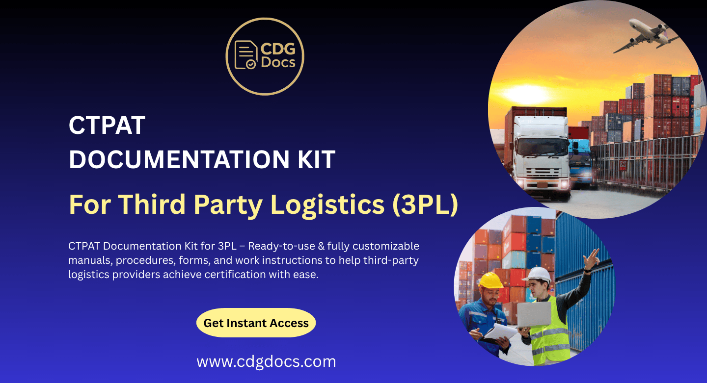 CTPAT Documentation Kit For Third Party Logistics (3PLs)