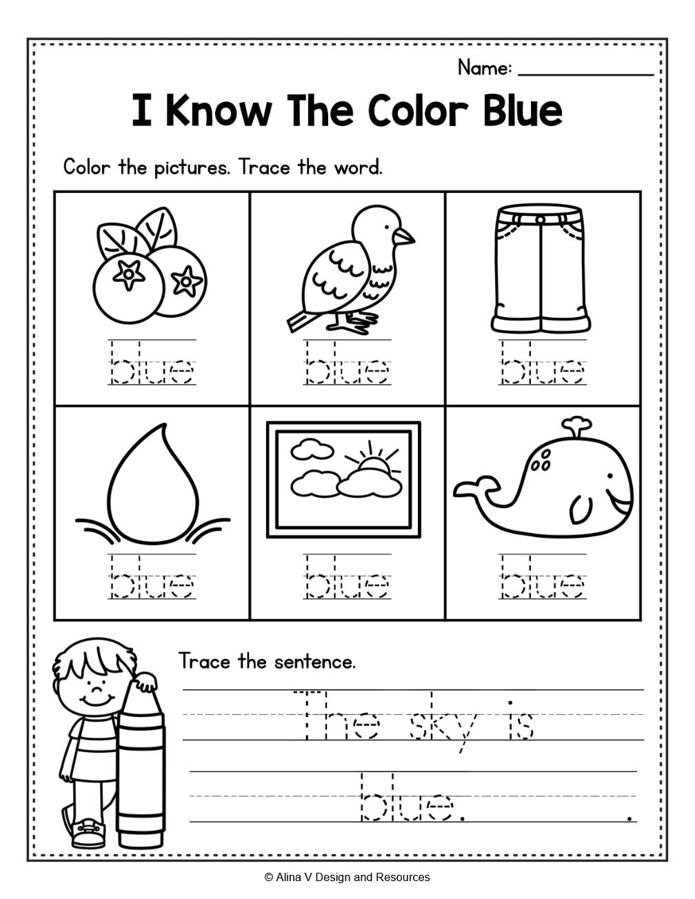 Snow Day Packet Winter Color Math Activities Worksheets Preschool Kindergarten