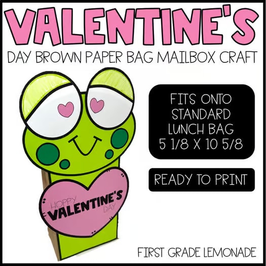 NO PREP Valentine Gift Bag | Valentine's Day Craft