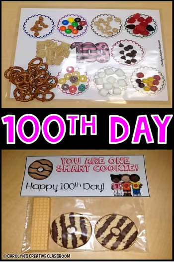 100th Day of School Activities (Literacy and Math Centers and Stations)
