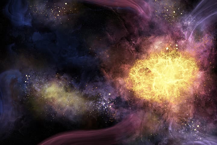 digital galaxy artwork made in Procreate