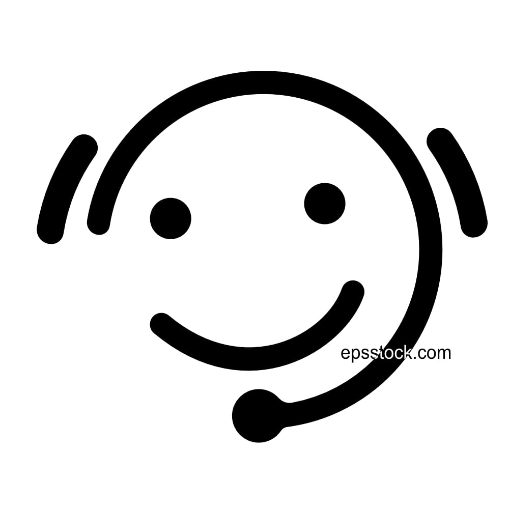 call center operator icon